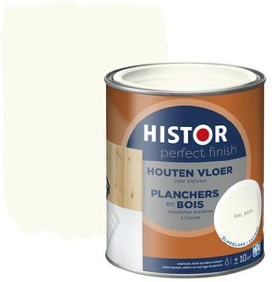 Histor Houten Vloer - 0,75 Liter - RAL 9010 - 8716242906926