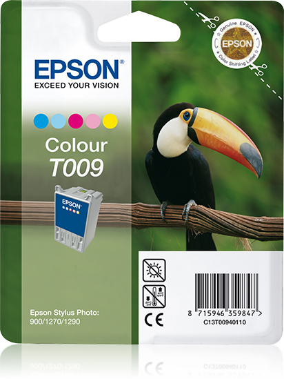 Epson Toucan inktpatroon kleur T009 single pack / cyaan, geel, magenta, Lichtmagenta, Lichtyaan
