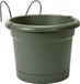 Elho Green Basics Potholder Allin1 Metaal 27 - Pot de fleurs pour balcon extérieur - Ø 19.5 x H 18.5 cm - Vert feuille