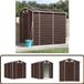 vidaXL Tuinschuur - 191x215x198 cm - Bruin Staal