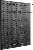 VEVOR Gereedschapswand, 61 x 30 cm, set van 2, wandorganizer met accessoires, gereedschapswand voor woonkamer, garage, gereedschapsopslag, kantoororganisatie, hobbykamer, keuken, huis, zwart