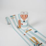 A.S. Création VLIEGENDE JUNGLE DIEREN BEHANGRAND | Zelfklevend - oranje bruin blauw