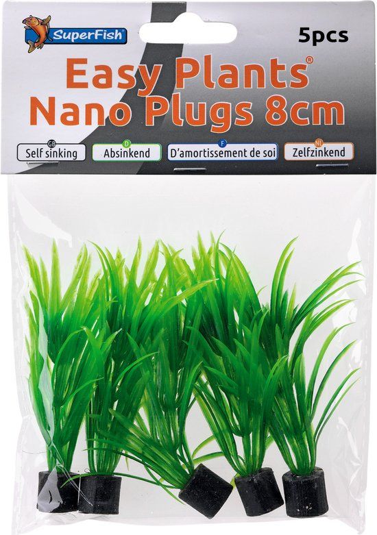 Superfish Easy Plants Nano Plugs 8 cm - Kunstplant - 75 cm