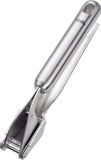 Fissler Essential, roestvrij stalen knoflookpers (20 cm) versnippert knoflook en gember, met ophangoog - vaatwasmachinebestendig