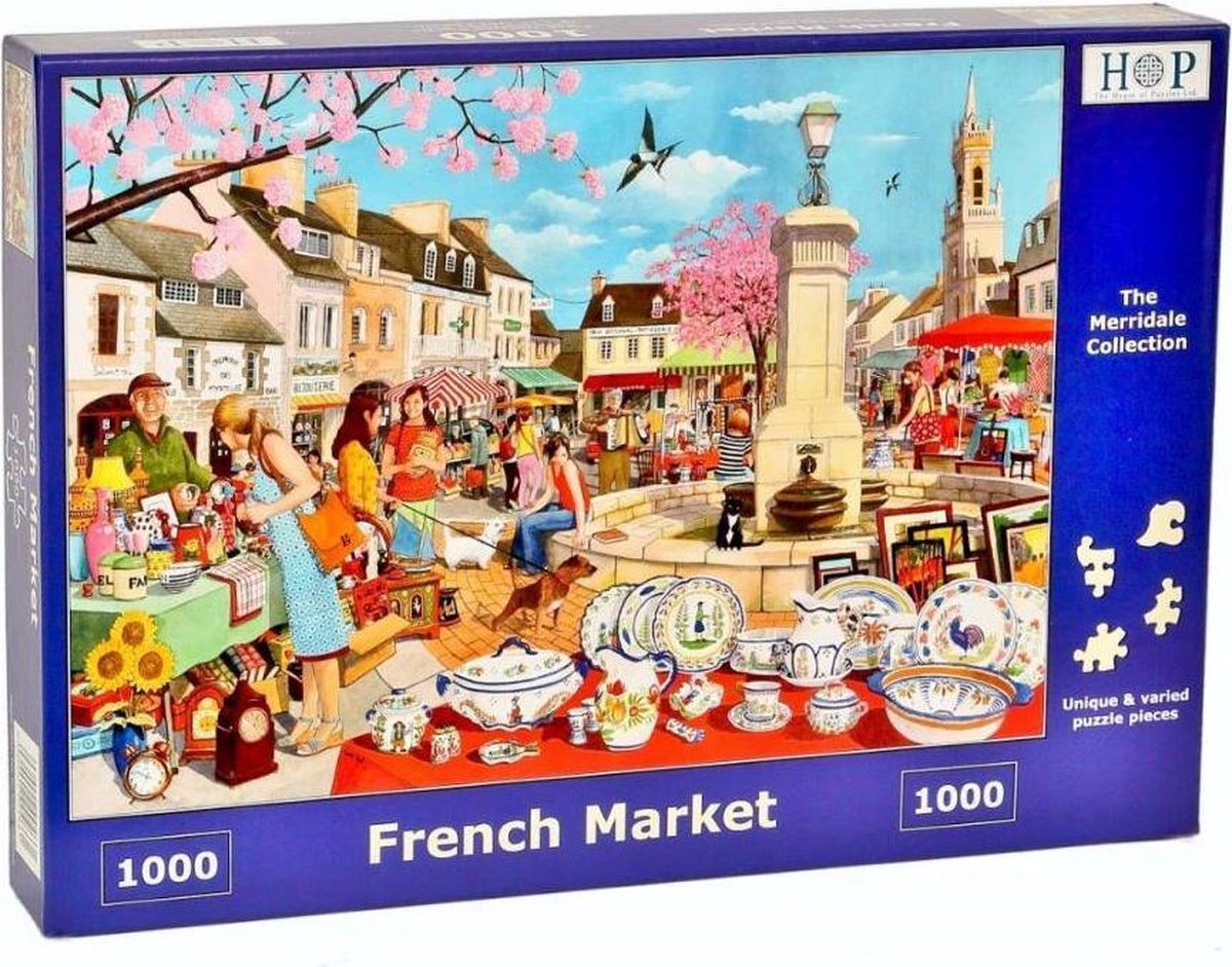 House Of Puzzles French Market Puzzel 1000 stukjes