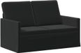 vidaXL 2-zitsbank Zwart 130 x 81 x 82 cm fluweel