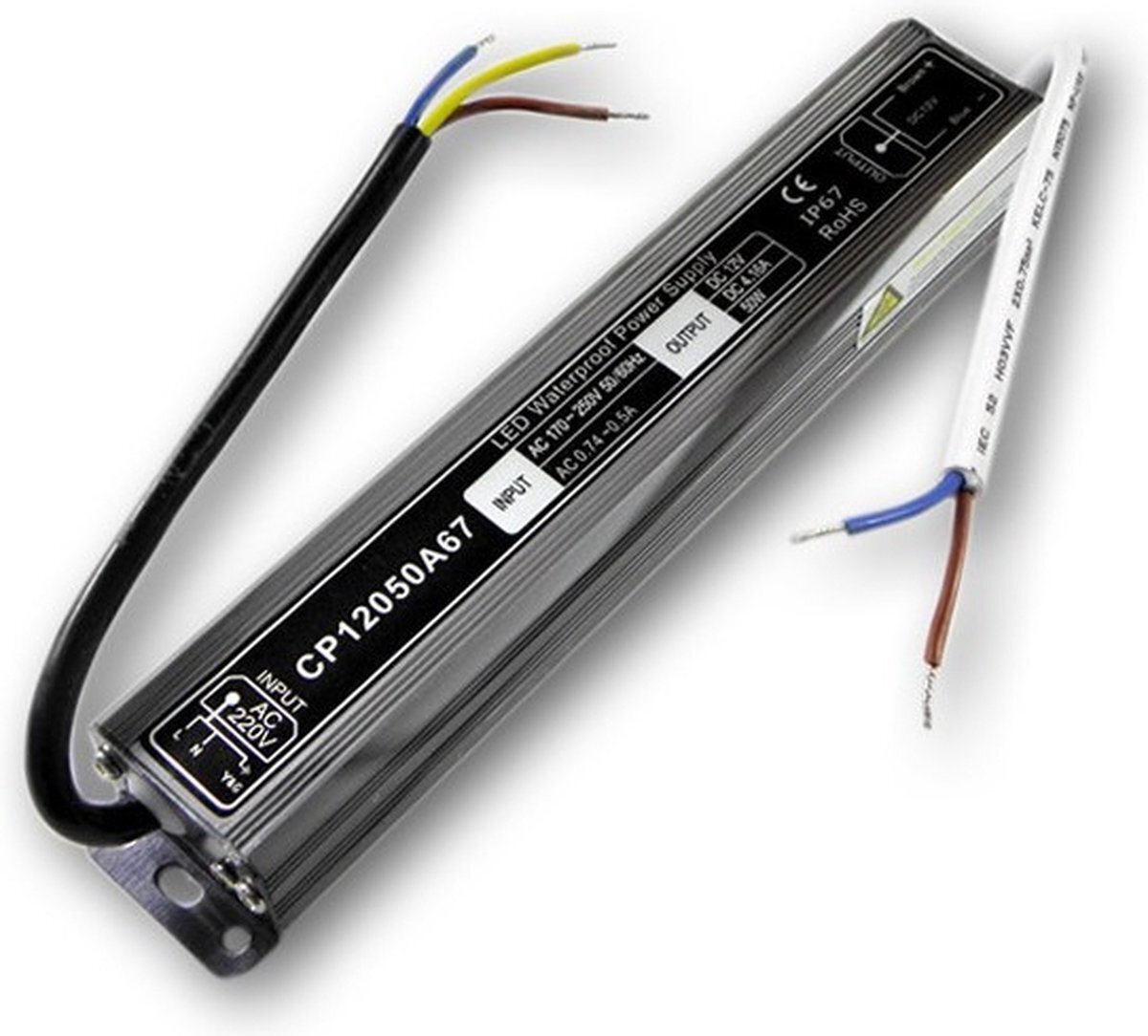 ABC-LED LED driver 12V - 4.16A - 50W - IP67 - Slim