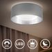 B.K.Licht Plafondlamp Sterrenhemel Effect Grijs-Zilver Ø32cm