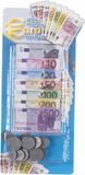 Merkloos / Sans marque Johntoy B.V. Set van 6x stuks speelgoed kassa euro speelgeld 180 delig
