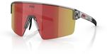Bliz P004 Lunettes Transparent Gris Foncé - Rouge