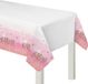 RIETHMULLER - Kunststof tafelkleed Oh Baby Roze en Goud 137 x 259 cm