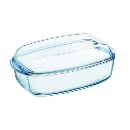 Pyrex Hittebestendige vuurvaste pot ovenschaal braadpan met deksel van glas (7 L)