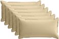 vidaXL - Kussensloop - 6 stuks - HOUTEN - Beige - 40 x 70 cm - Polyester