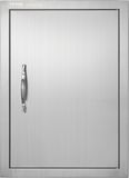 VEVOR Grilltoegangsdeur, 407 X 559 X 46 mm, enkele Buitenkeukendeur, Inbouw Roestvrijstalen Deur, Verticale Wanddeur met Handgreep, voor Grilleiland, Grillstation, Buitenkast, enz.