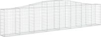 vidaXL - Gabion courbe - 400x30x80/100 cm - Fer galvanisé