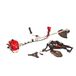 Mountfield MB33D bosmaaier, 43 cm snijbreedte, Easy Recoil Start 32,6 cc 2-takt benzinemotor, fietsstuur inclusief dubbel harnas, rood