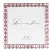 4x4 Zilveren Metalen Sparkle Frame - Zacht Roze