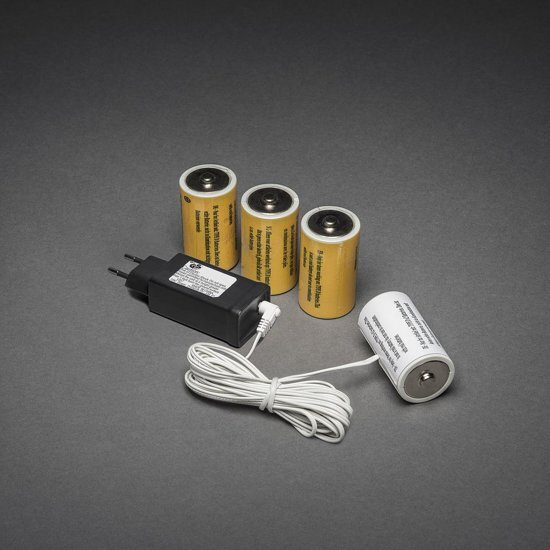 false 230V - 4x D Adapter voor batterijartikelen