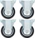 12 roues fixe 75 mm
