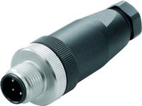 Weidmüller 1836970000 Sensor/actuator connector, niet geassembleerd M12 Aantal polen (sensoren): 8 Stekker, recht 1 stuk(s) Piece