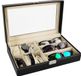 Malatec Horloge/bril organizer Lyon - zwart - 10 vakjes