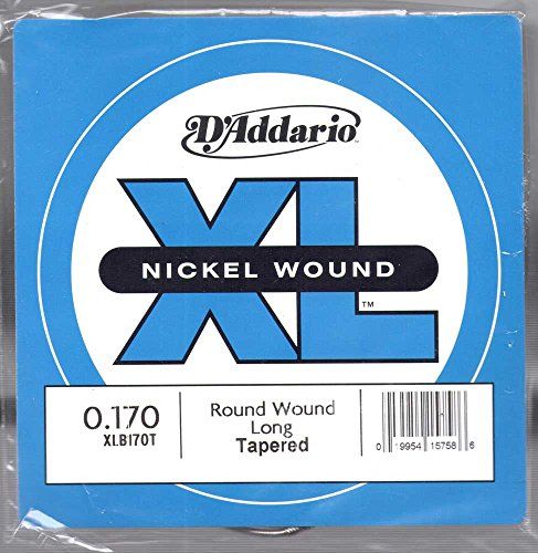 D'Addario XLB170T Nickel Wound Bass Single String, Long Scale, Tapered