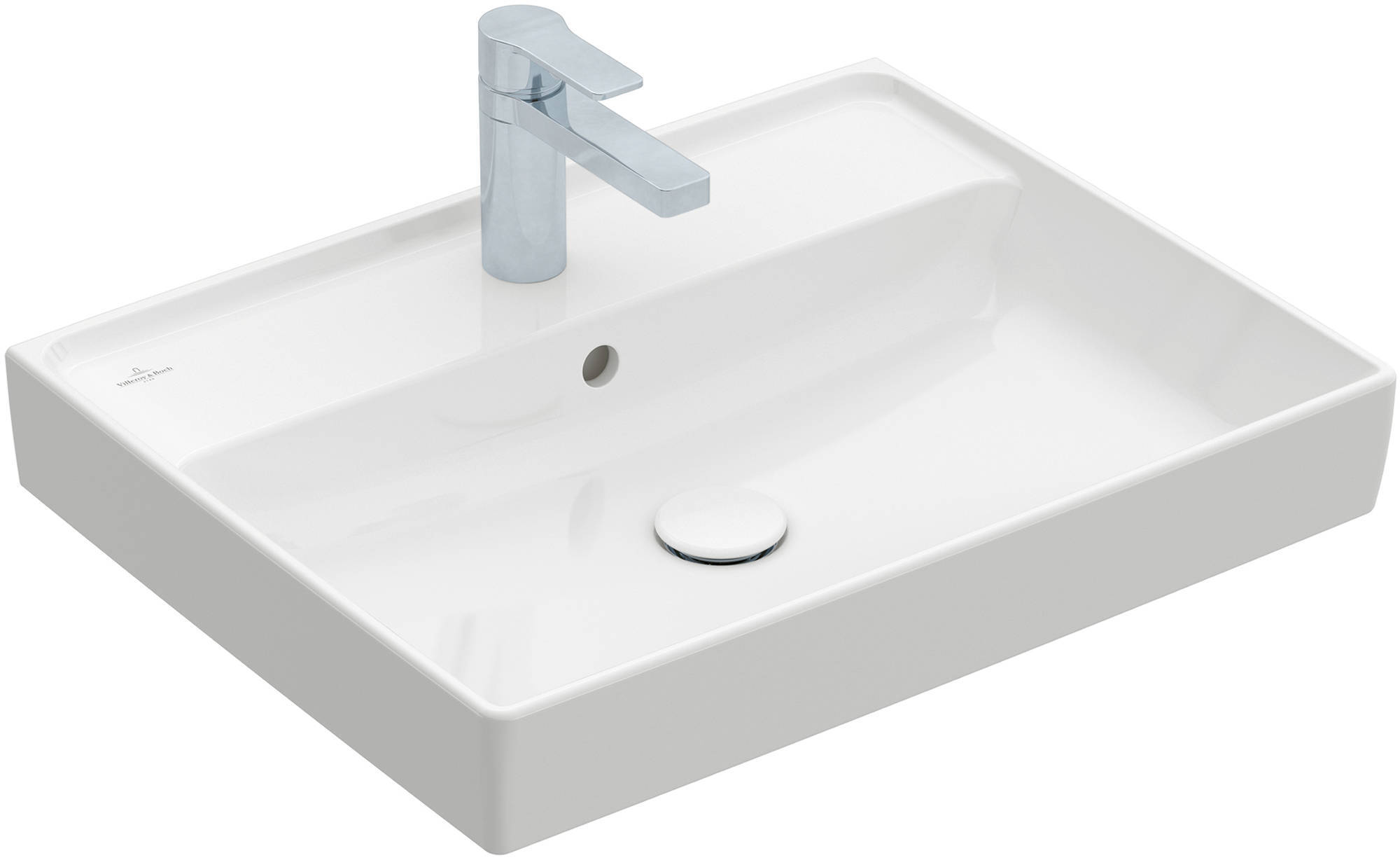 Villeroy & Boch Collaro wastafel 60x47x14,5cm wit alpin CeramicPlus