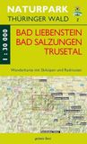 Wanderkarte Verlag grünes herz Wanderkarte Bad Liebenstein, Bad Salzungen, Trusetal