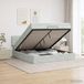 Prolenta Maison Exclusive Lit Ottoman exclusif avec matelas, couleur gris clair, 140 x 200 cm, revêtement en velours
