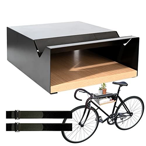 MOSHAY Fietsmuur Mount S-Rack Fietshouder Aluminium Hout