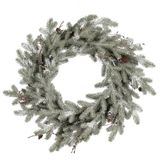 Mica Decorations Couronne de Noël pomme de pin givrée (60 cm)