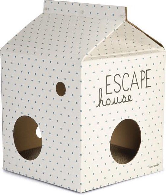 Beeztees Kitten Escape Kattenhuis Karton Beige 35x35x50cm