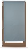 Merkloos Relaxdays Verduisteringsrolgordijn Grijs - Thermo Rolgordijn Zonder Boren - 90x210cm