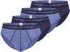sloggi Heren slip / onderbroek 4 pack men Start blauw/donkerblauw