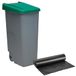 WELL HOME MOBILIARIO & DECORACIÓN Gesloten container, 110 l, groen, H 88 cm + rol met 10 vuilniszakken, 120 l
