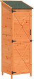 vidaXL Tuinschuur Bruin Massief Vurenhout 59,5 x 56 x 176,5 cm