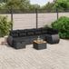 Maison Exclusive - Salon de jardin 8 pièces avec coussins, rotin synthétique noir