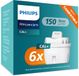 Philips Watervervangende filterpatronen Anticalc+, 6-pack, Brita-compatibel, tot 50% meer waterhardheidsreductie