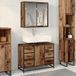 vidaXL Badkamermeubel Set Oud Hout 80 x 33 x 60 cm