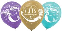 Balloon Amscan Balloon 6pk 11' Mermaid Wishes