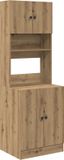 vidaXL Keukenbuffet Artisan Eiken 60 x 50 x 180 cm