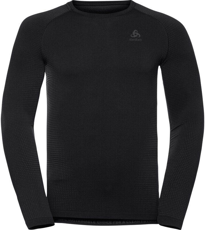 ODLO Performance Warm Eco Crew Neck Longsleeve Heren, black/new graphite grey XL 2020 Onderhemden