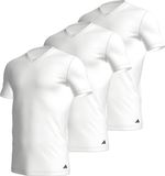 Adidas Active Core Cotton V Neck Shirts Heren Ondershirt Wit L (3-pack)