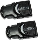 Cressi Vinclips Reaction/Frog Plus (2 stuks) - Zwart