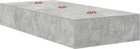 vidaXL Opbergbedframe Beton Grijs 90 x 200 cm Bewerkt Hout