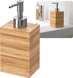 sarcia.eu DRAGAN Bamboe zeepbakje, zeepdispenser, bruin, 350 ml
