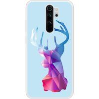 Redmi Bedrukt siliconen hoesje compatibel met Redmi Note 8 Pro Cerf Hipster Bleu