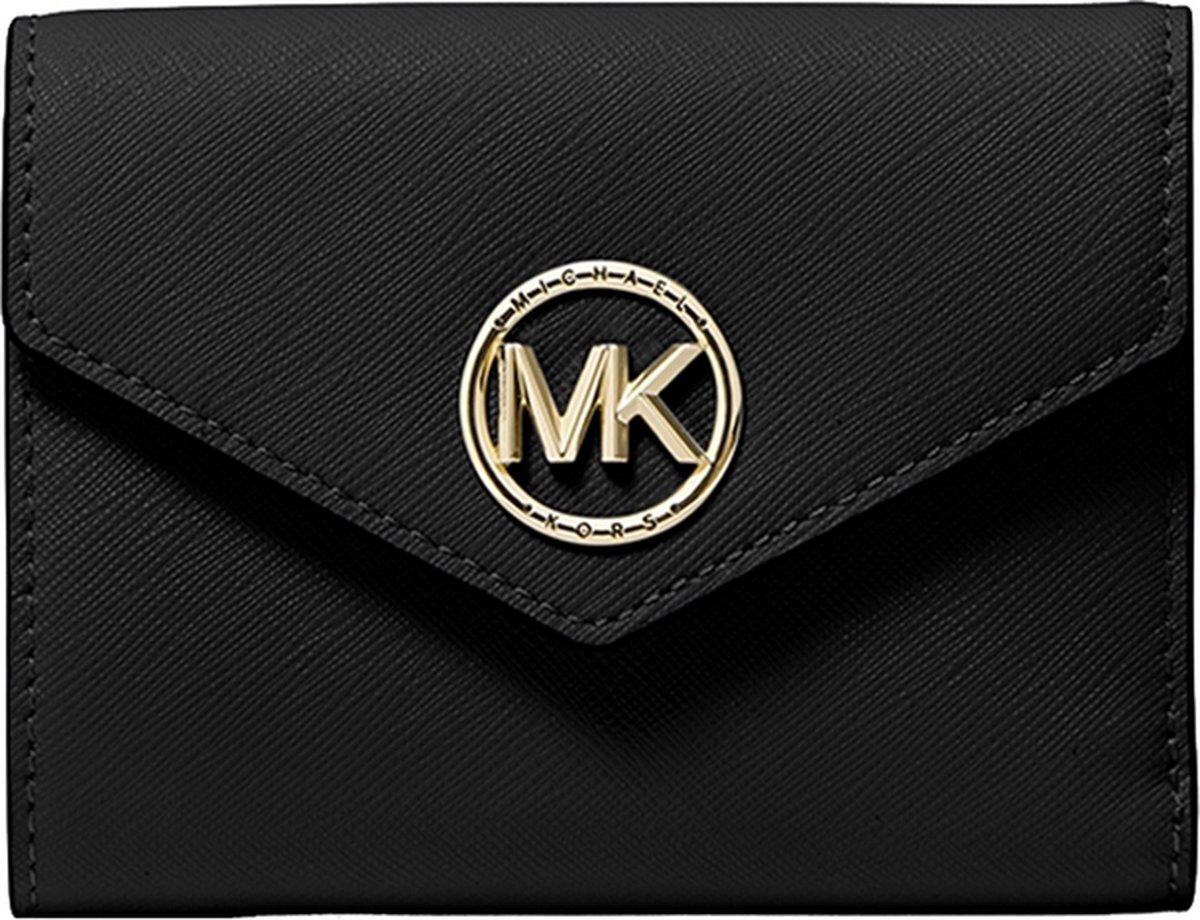 Michael Kors Greenwich Md Envelope Trifold Dames Portemonnee - Zwart