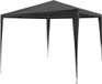 vidaXL Tente de réception - 3x3 m - PE - Anthracite - Vert