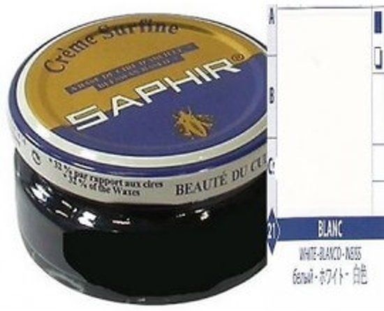 Saphir Creme Surfine Schoenpoets Wit